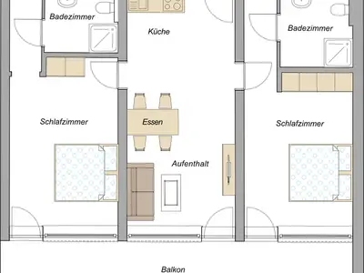 Ferienwohnung für 5 Personen (75 m²) in Halblech 1/10