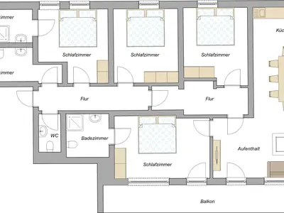 Ferienwohnung für 9 Personen (130 m²) in Halblech 1/10