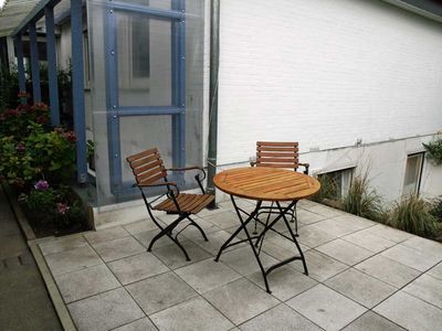 Die kleiner Terrasse für schöne Tae