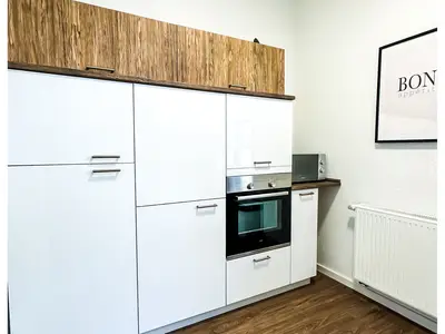 Küchenzeile der Ferienwohnung Seeliebe I in Haltern
