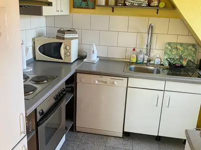 Küche Ferienwohnung Kunterbunt Haltern am See