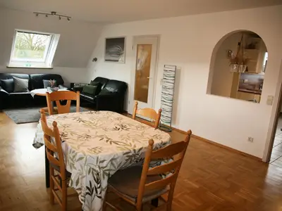 Wohnzimmer Ferienwohnung Zwischen den Seen in Haltern am See