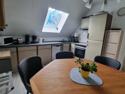 Küche in der Ferienwohnung Hennewig in Haltern am See