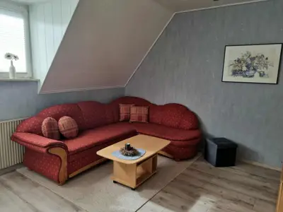 Wohnzimmer in der Ferienwohnung Hennewig in Haltern am See