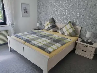 Schlafzimmer in der FeWo Barbara