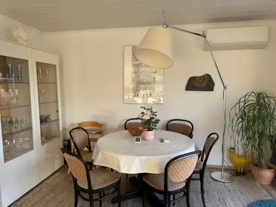 Esstisch in der Ferienwohnung Wiesenblick in Haltern am See
