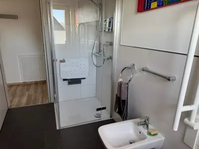 Badezimmer Ferienwohnung Wiesenblick in Haltern am See