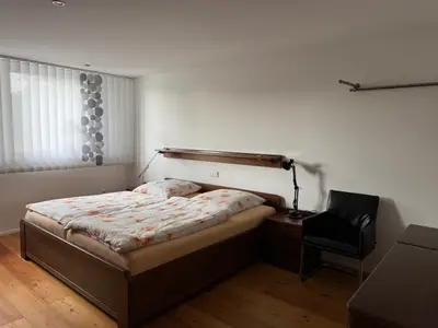 Schlafzimmer in der Ferienwohnung Wiesenblick in Haltern am See