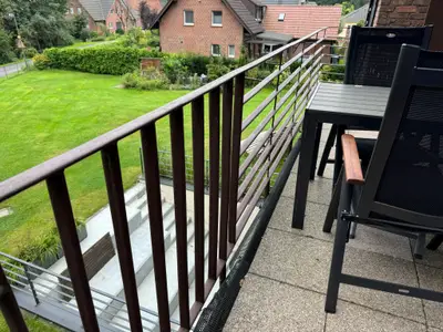 Balkon in der Ferienwohnung Wiesenblick in Haltern am See