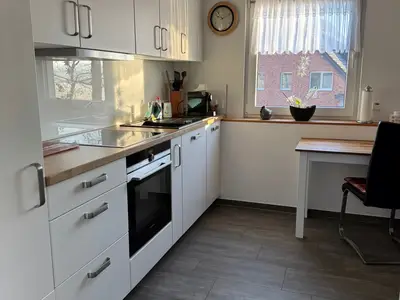 Küche in der Ferienwohnung Wiesenblick in Haltern am See