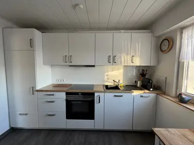 Küche in der Ferienwohnung Wiesenblick in Haltern am See