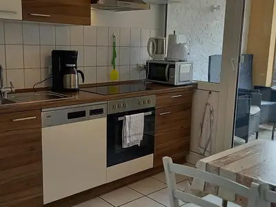 Küche mit angrenzender Loggia Küche mit angrenzender Loggia