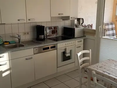 Küche mit angrenzender Loggia Küche mit angrenzender Loggia