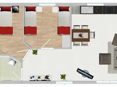Ferienwohnung für 5 Personen (68 m²) in Harthausen 2/10