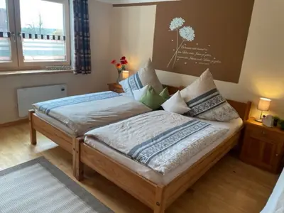 Doppelschalfzimmer mit Zustellbett Wohnung Apfelblüte