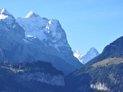 was für eine Bergwelt mit Wetterhorn und Eiger