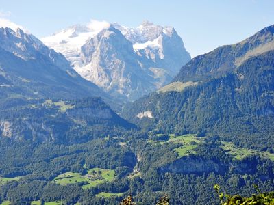 Markante Aussicht ins Reichenbachtal (Sherlock Holmes) mit Wetterhorn