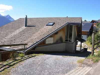 Abzweigung zum Parkplatz vom Haus