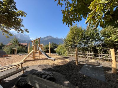 neuer Spielplatz unterhalb im Dorf