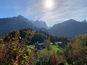 Aussicht direkt in die schönen Haslitaler Berge