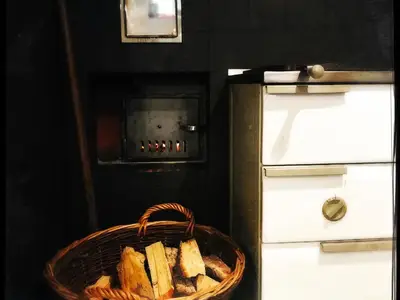 Holzofen untere Wohnung