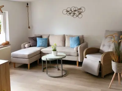 Wohnzimmer Ferienwohnung Hansen