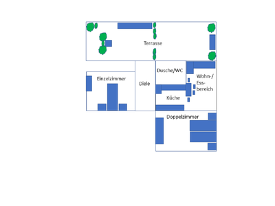 Raumplan der Ferienwohnung