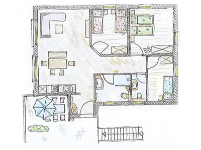 Ferienwohnung für 5 Personen (86 m²) in Haundorf 6/10