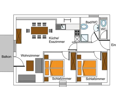 Ferienwohnung für 4 Personen (82 m²) in Haundorf 6/6