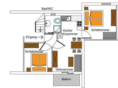 Ferienwohnung für 4 Personen (65 m²) in Haundorf 7/7