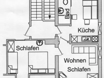 Ferienwohnung für 3 Personen (42 m²) in Haundorf 8/8