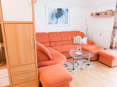 Ferienwohnung Hofmann - Wohnzimmer, Schlafcouch