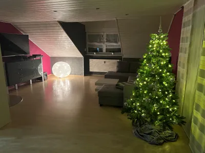 Wohnzimmer an Weihnachten