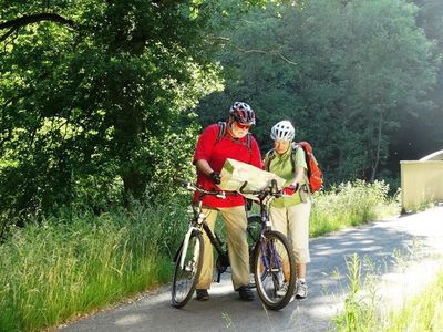 Pause am Wied-Radweg