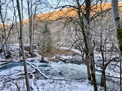 Winter im Großen Lautertal Biosphärengebiet Schwäbische Alb