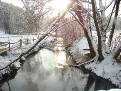 Ruhe und traumhafte Natur, das bietet die Schwäbische Alb im Winter