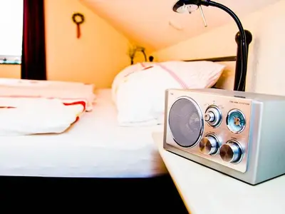 Schlafzimmer Ferienwohnung Zum Rosengarten