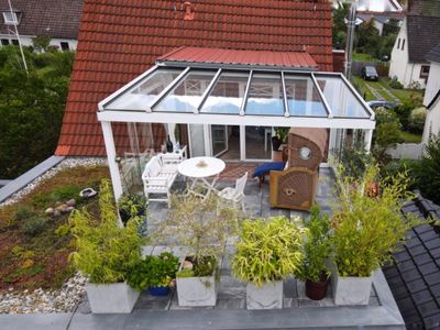 Dachterrasse Vogelperspektive