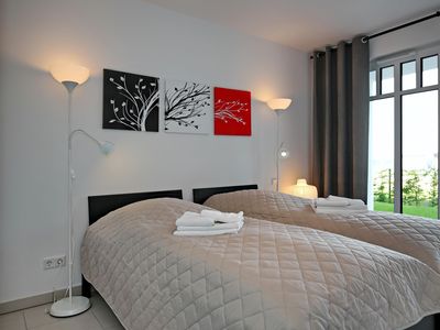 Schlafzimmer mit 2 Einzelbetten