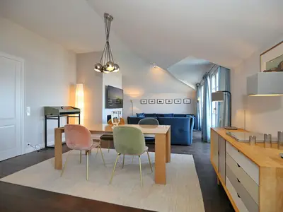 Blick in den Wohn- Essbereich