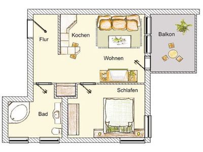 Ferienwohnung für 3 Personen (37 m²) in Heringsdorf (Seebad) 10/10