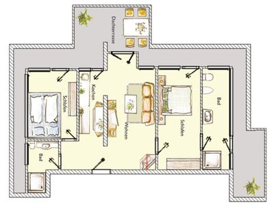 Ferienwohnung für 4 Personen (74 m²) in Heringsdorf (Seebad) 10/10