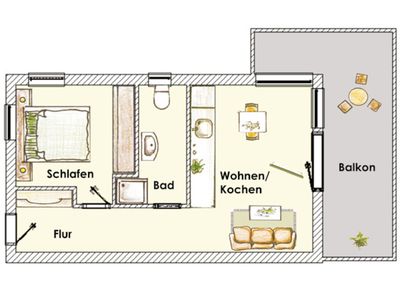 Ferienwohnung für 2 Personen (40 m²) in Heringsdorf (Seebad) 8/8