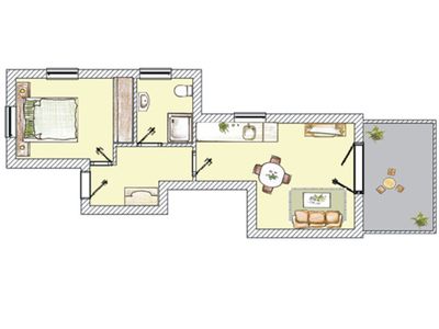 Ferienwohnung für 3 Personen (45 m²) in Heringsdorf (Seebad) 6/6