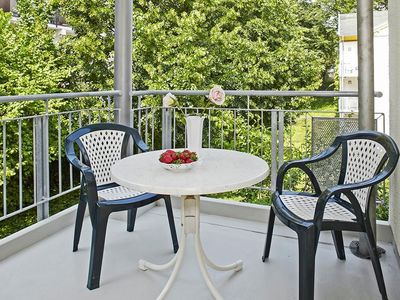 Balkon mit Gartenmöbeln