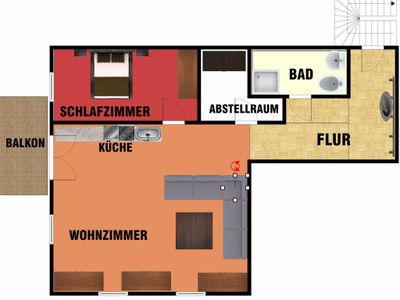 Ferienwohnung für 2 Personen (50 m²) in Heringsdorf (Seebad) 8/8