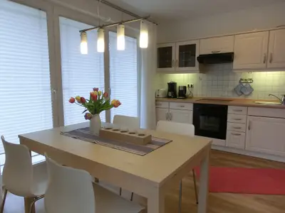 offene Küche mit Essbereich