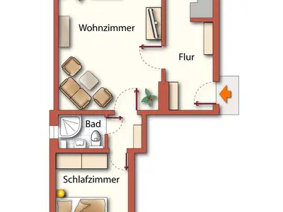 Ferienwohnung für 3 Personen (51 m²) in Heringsdorf (Seebad) 10/10