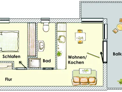 Ferienwohnung für 2 Personen (39 m²) in Heringsdorf (Seebad) 8/8