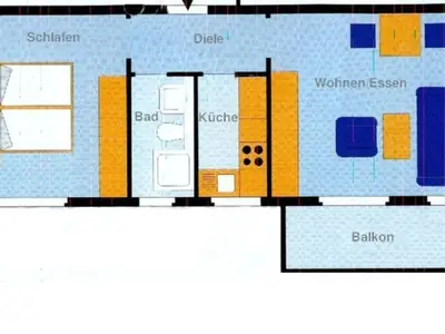 Ferienwohnung für 2 Personen (45 m²) in Heringsdorf (Seebad) 3/10